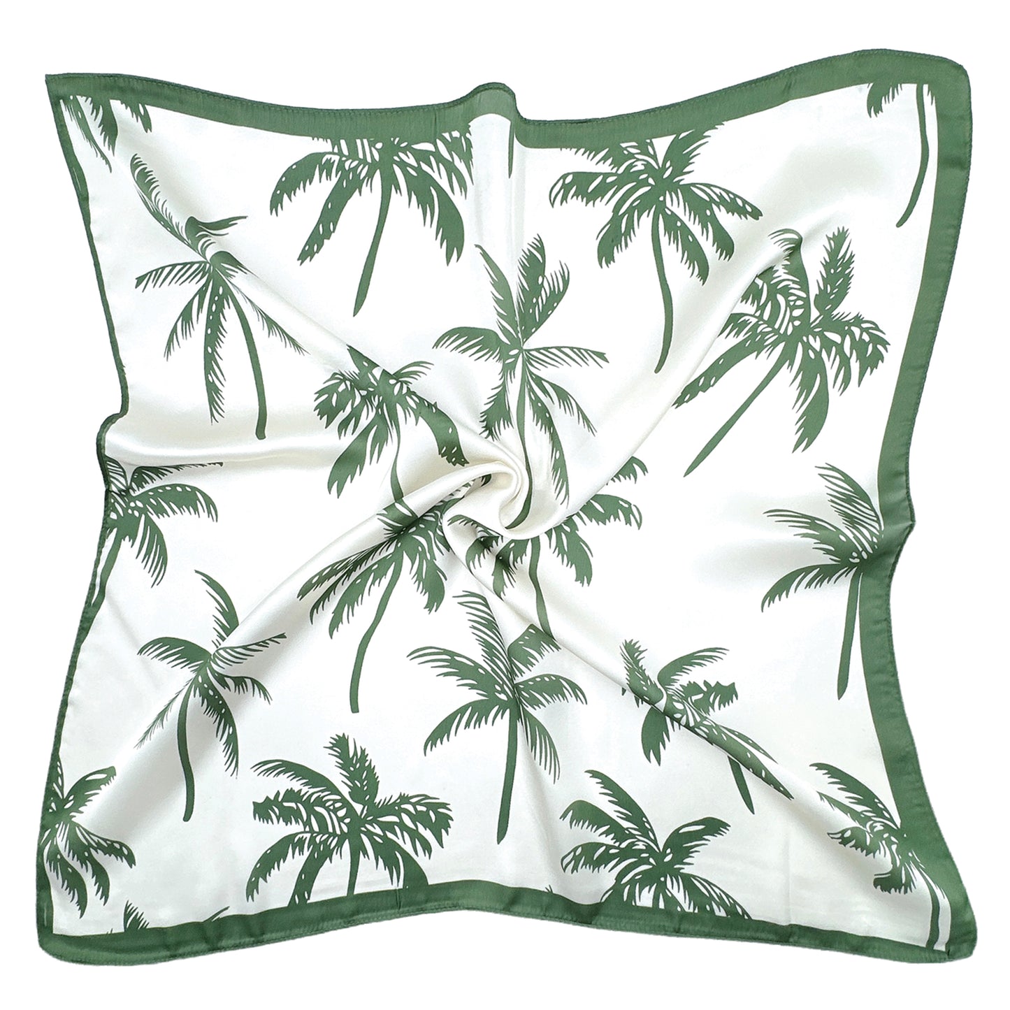 Palm Tree Print Square Scarf