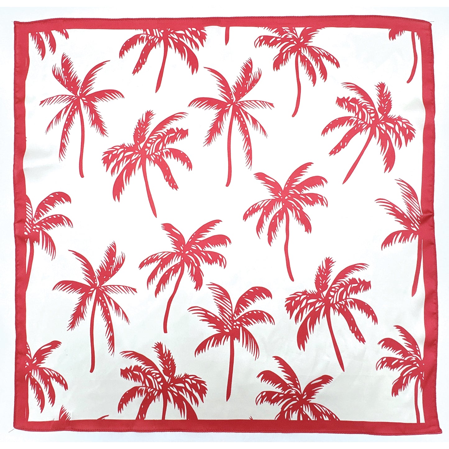 Palm Tree Print Square Scarf