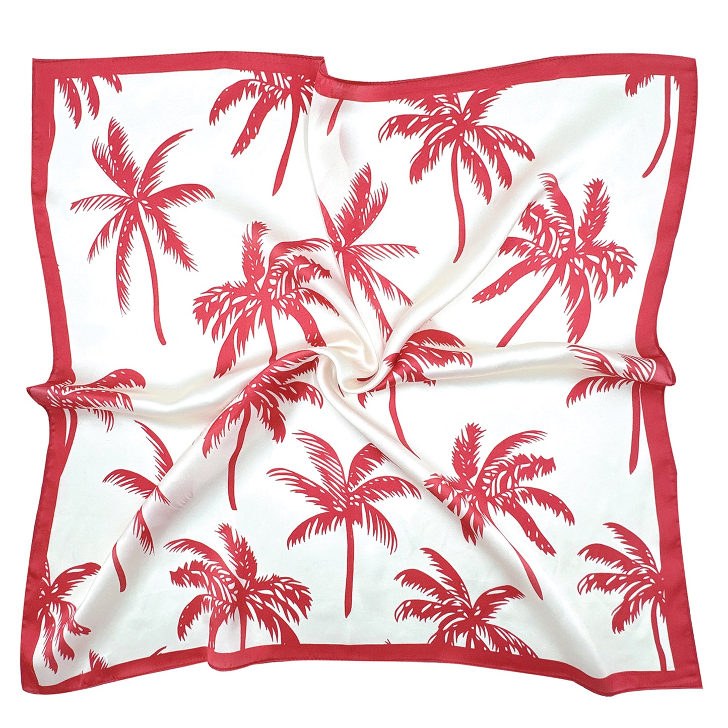 Palm Tree Print Square Scarf