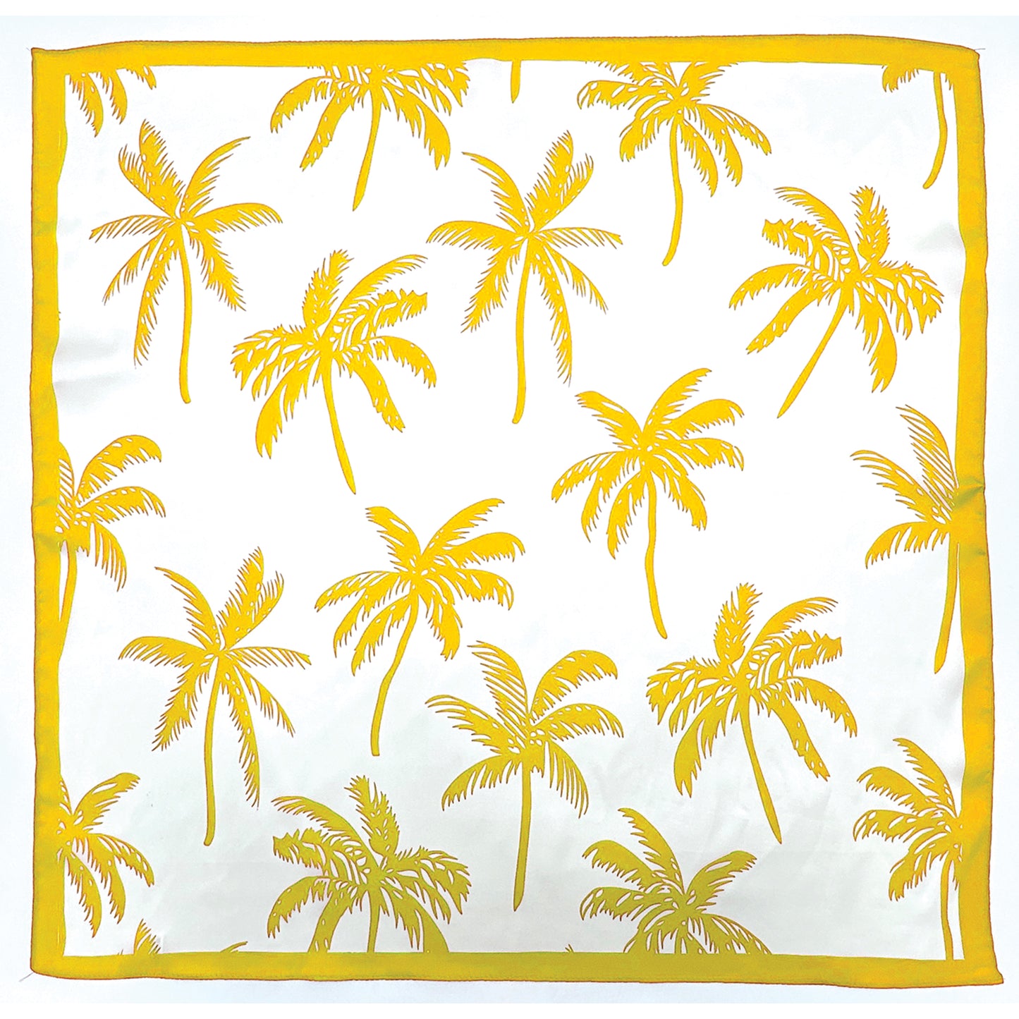 Palm Tree Print Square Scarf