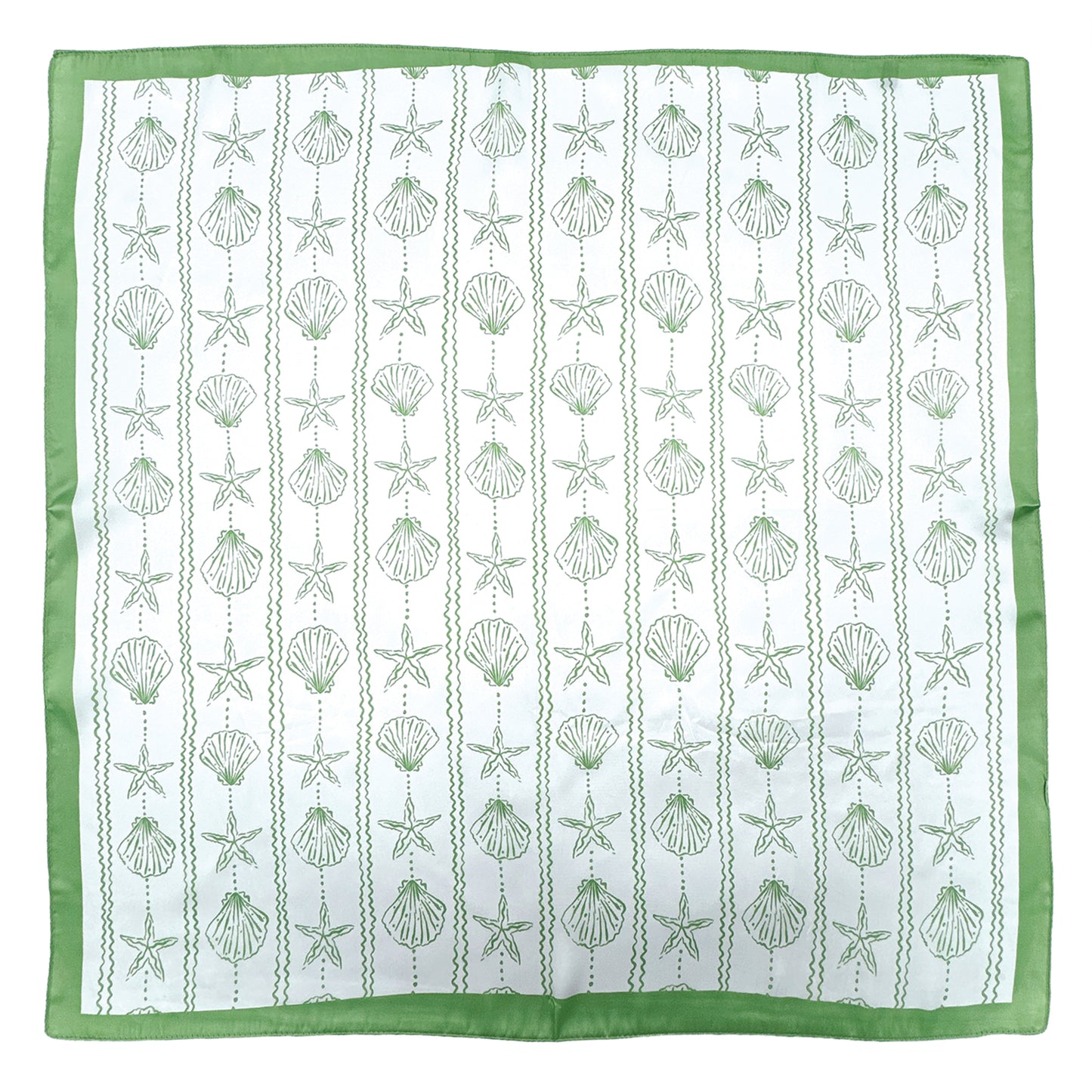 Sea Shell Print Square Scarf