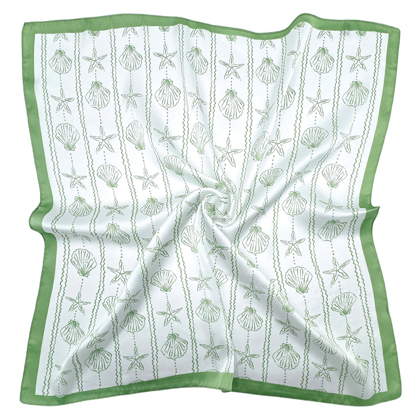 Sea Shell Print Square Scarf