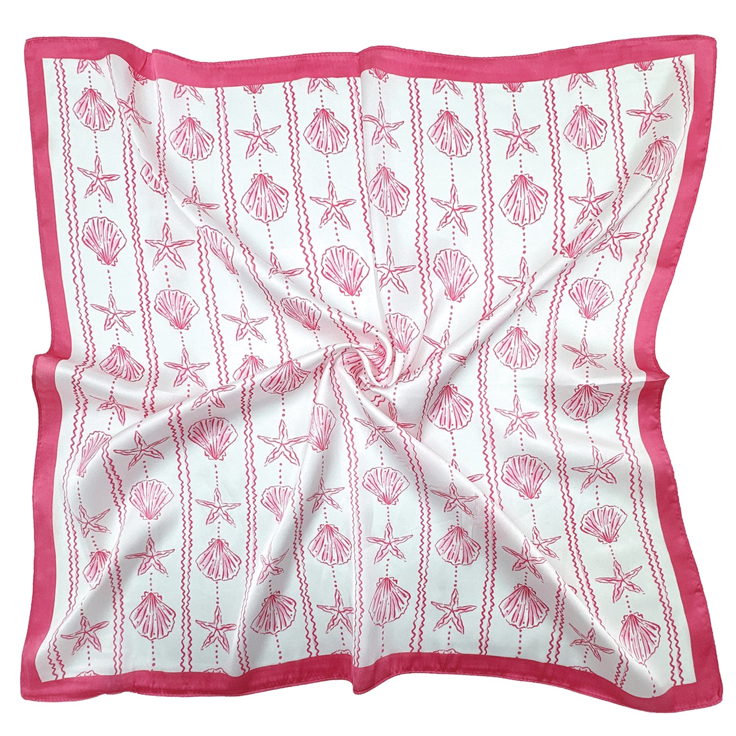 Sea Shell Print Square Scarf