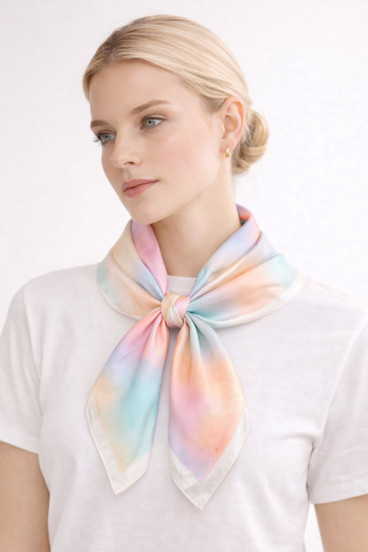 Aurora Print Square Scarf