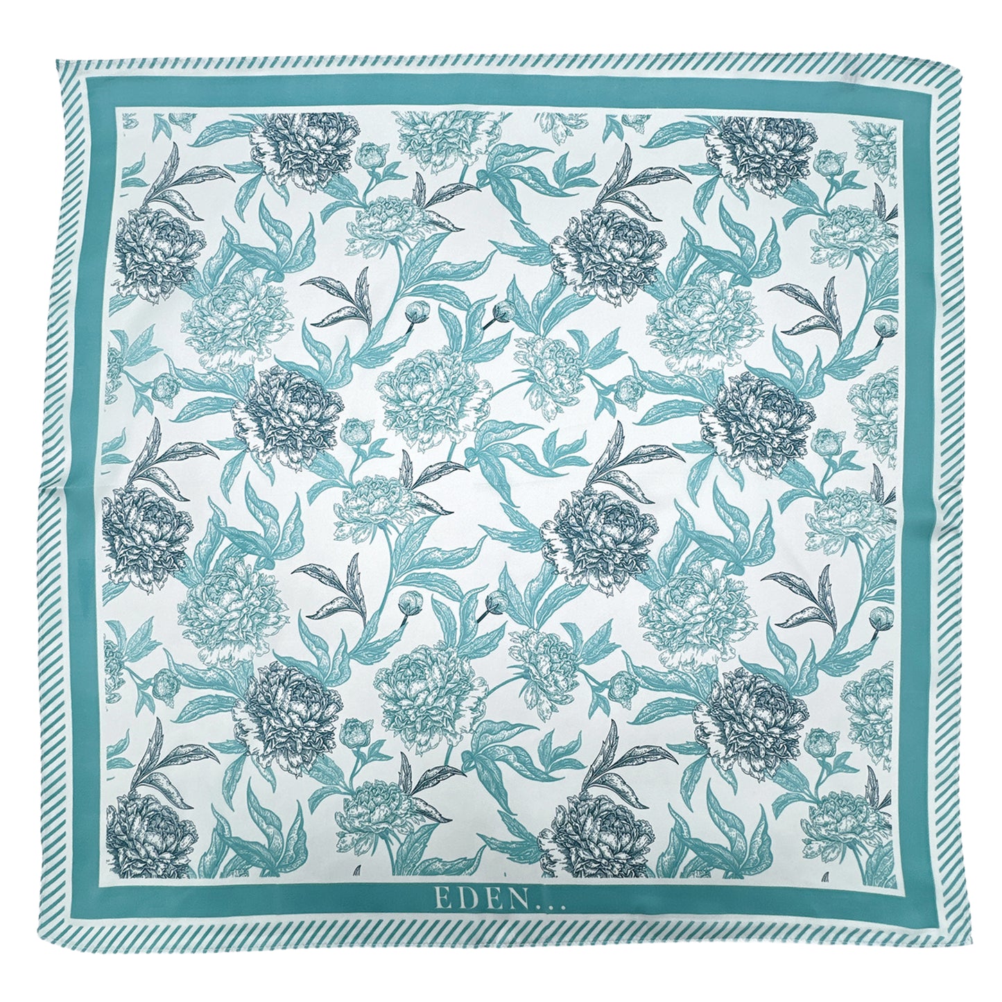 Flower Print Square Scarf