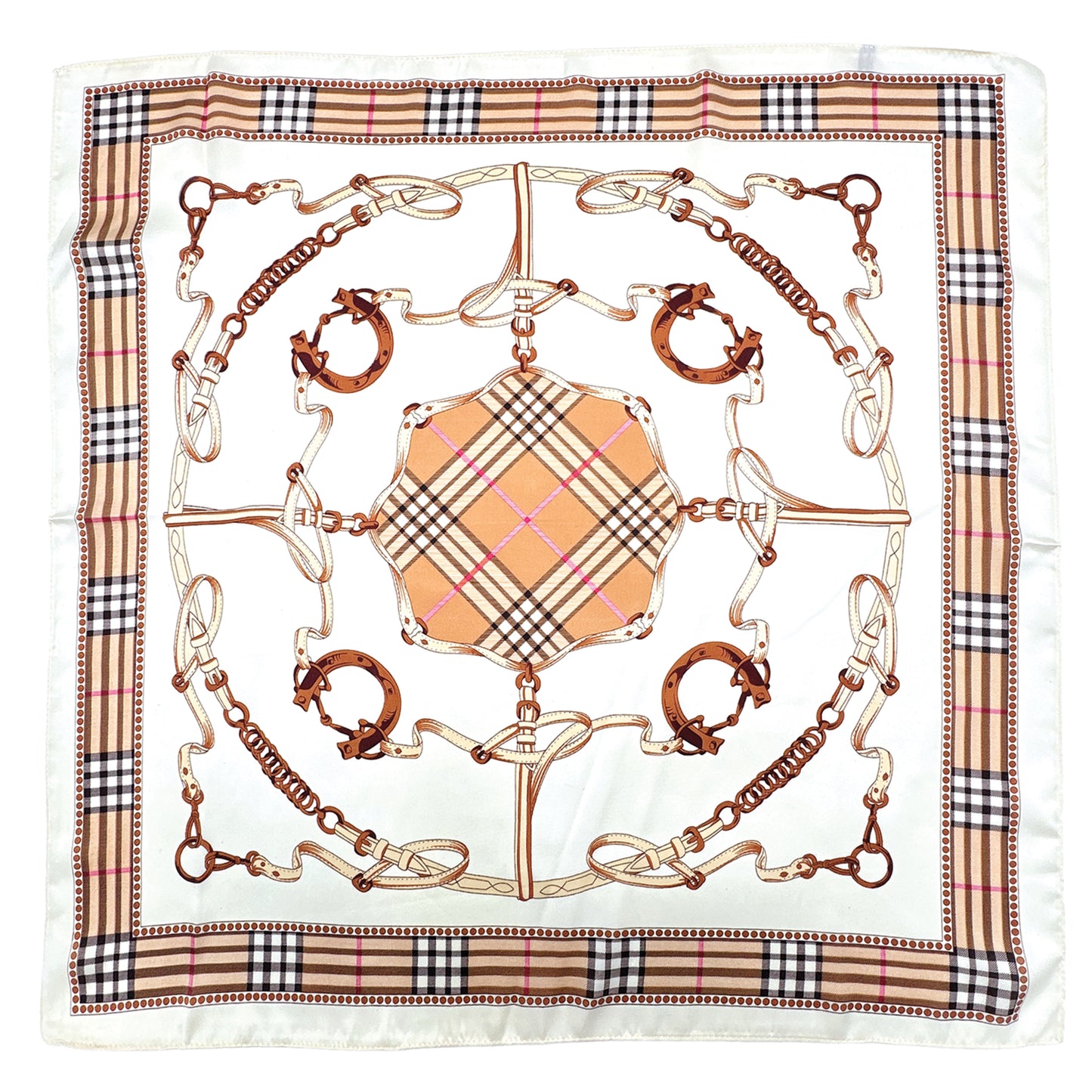 Horse Shoe Print Square Scarf
