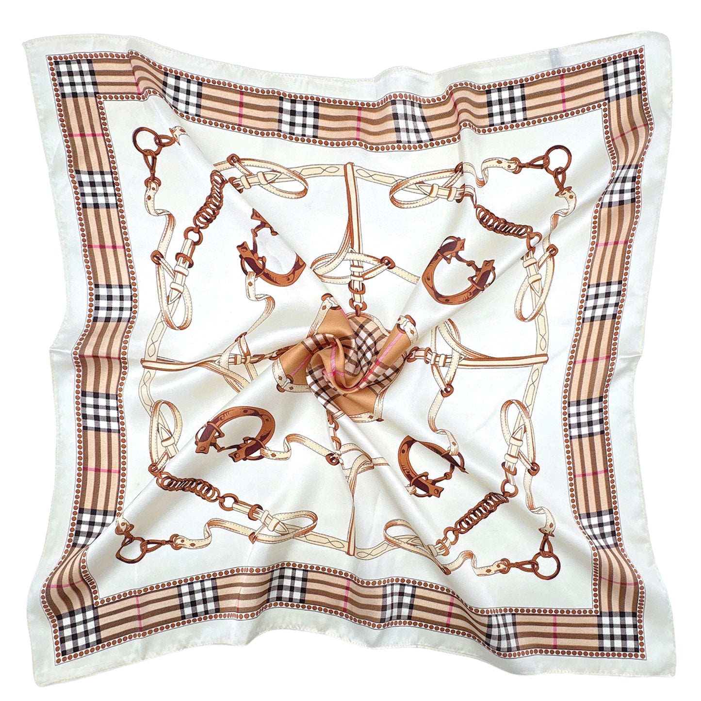 Horse Shoe Print Square Scarf