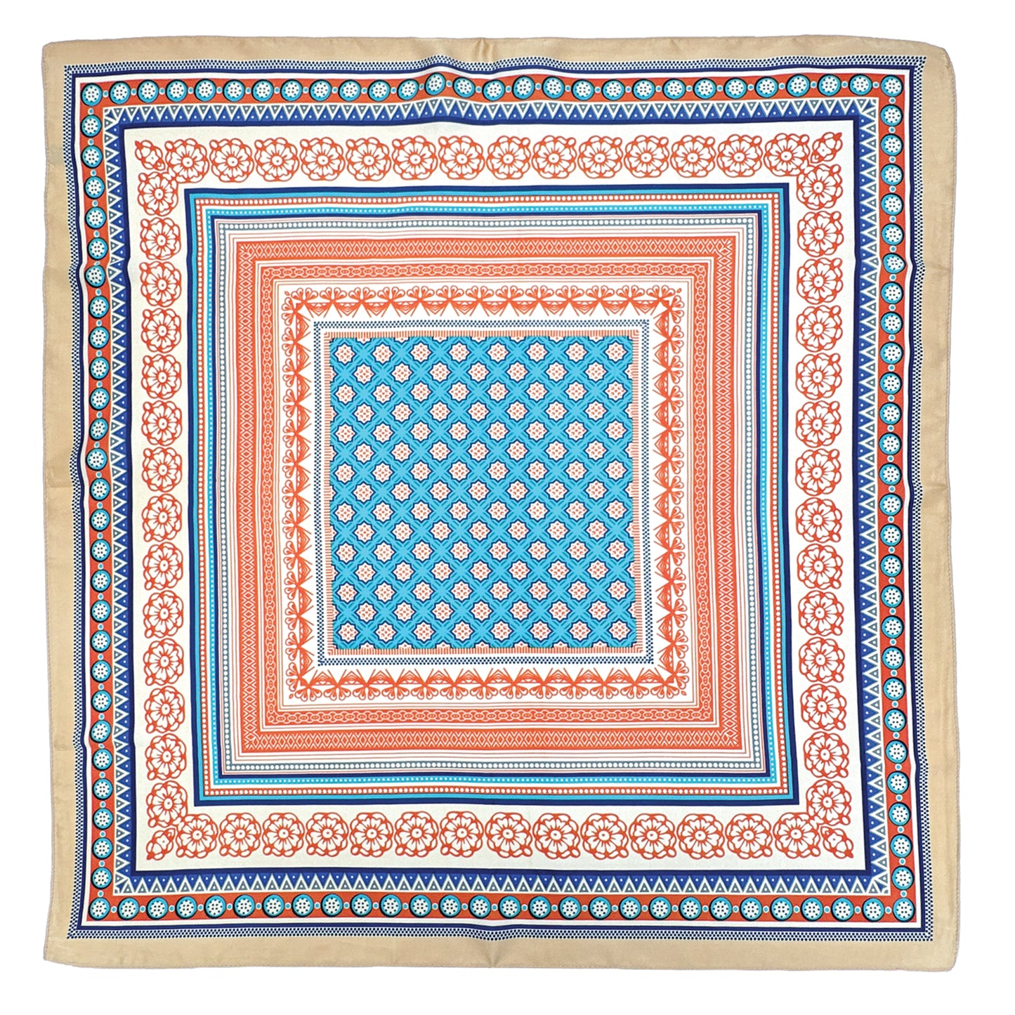 Boho Print Square Scarf