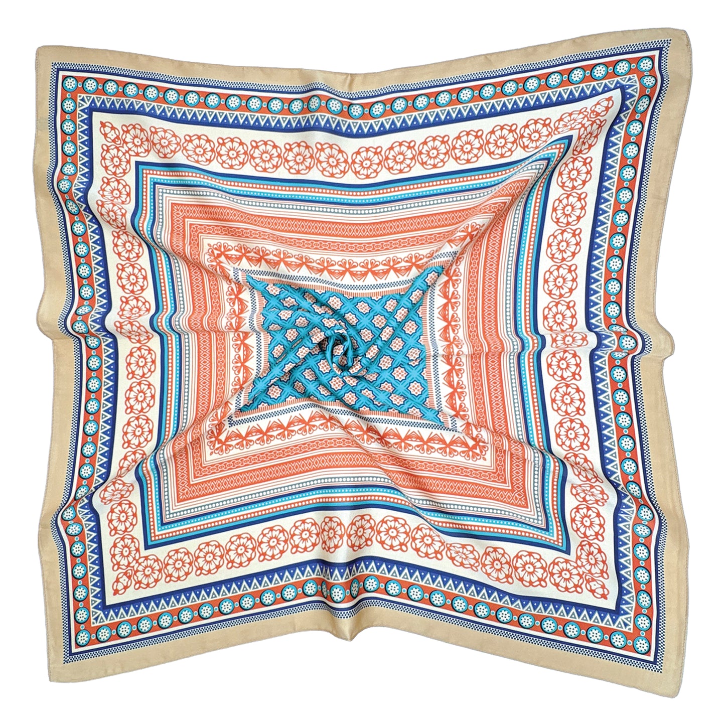 Boho Print Square Scarf