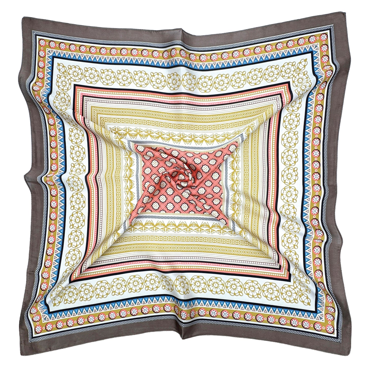 Boho Print Square Scarf