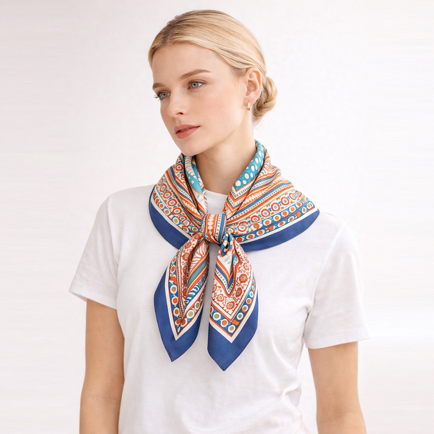 Boho Print Square Scarf