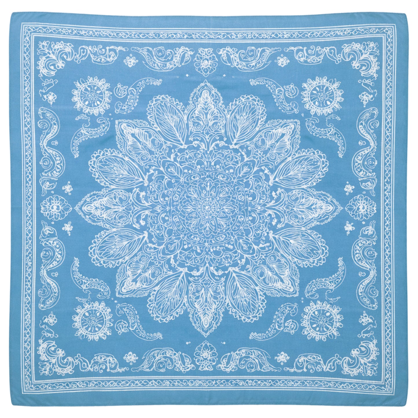 Bandana Print Square Scarf