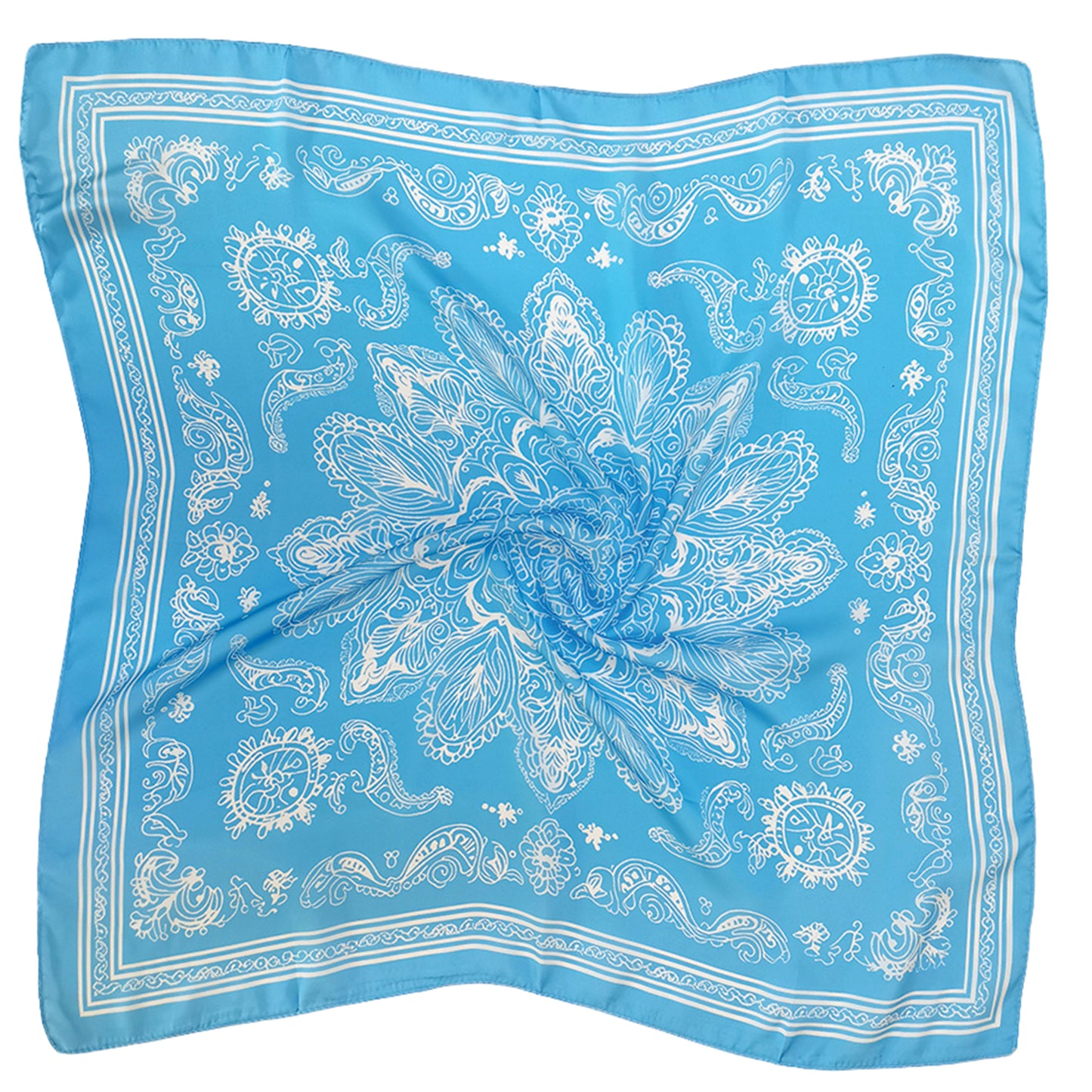Bandana Print Square Scarf