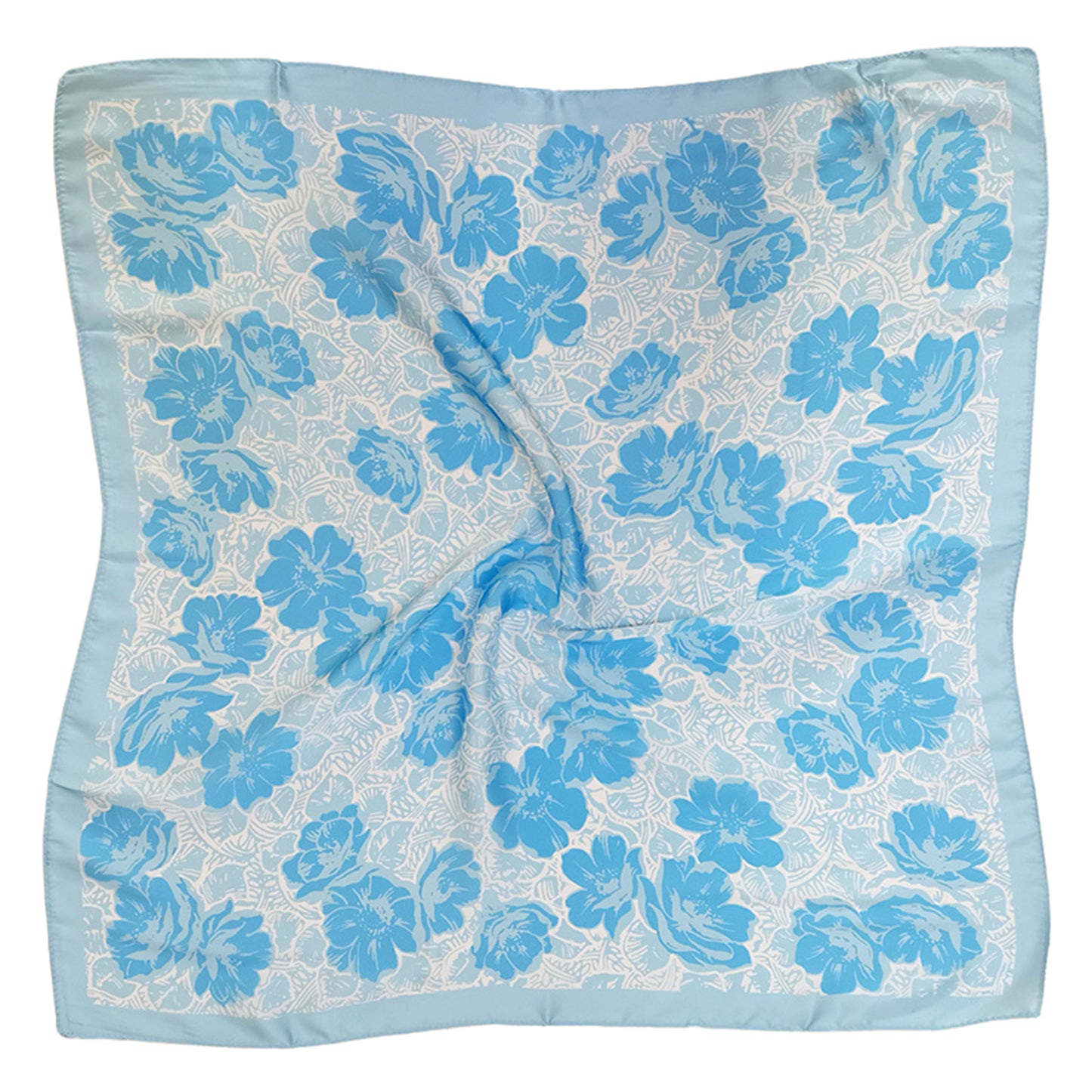 Floral Print Square Scarf