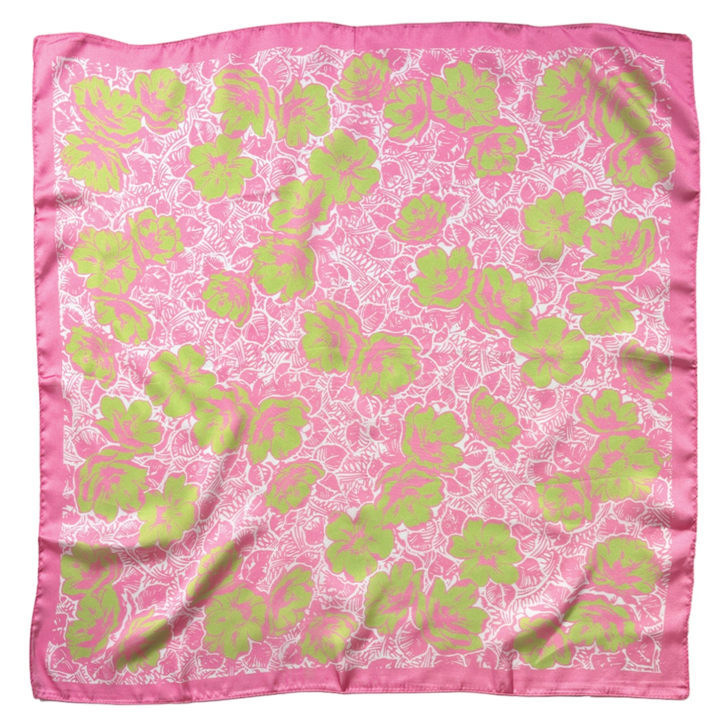 Floral Print Square Scarf