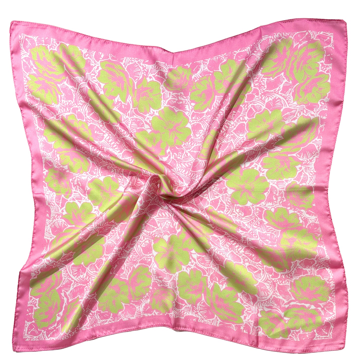 Floral Print Square Scarf