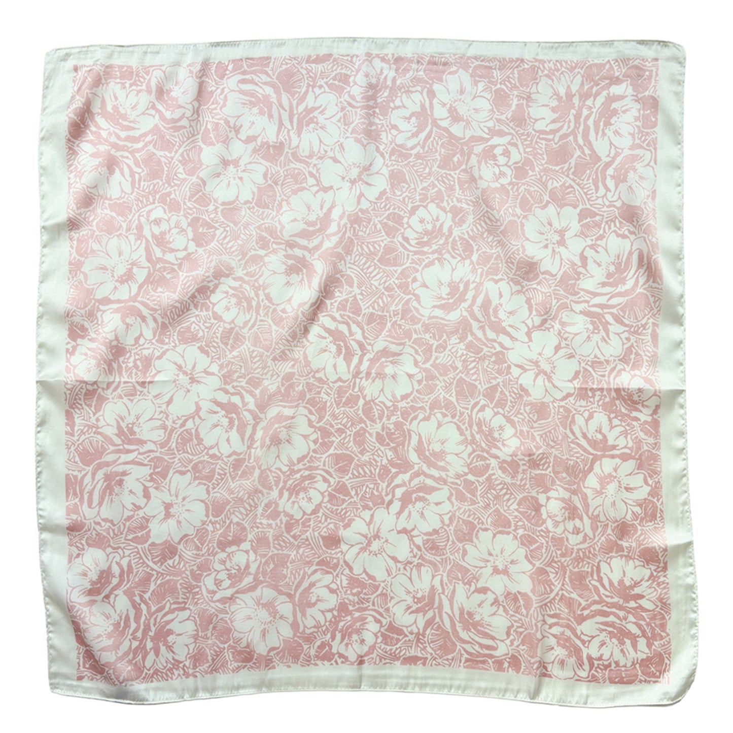 Floral Print Square Scarf