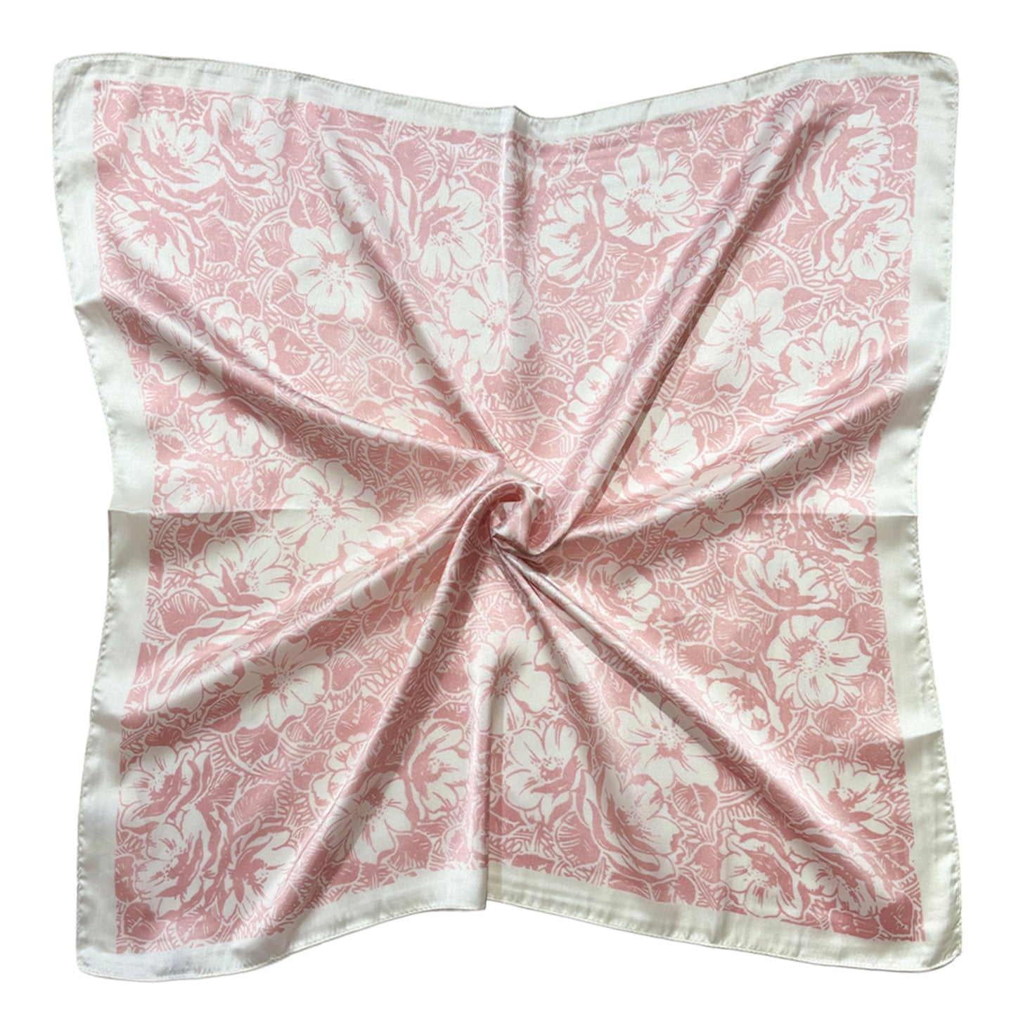 Floral Print Square Scarf