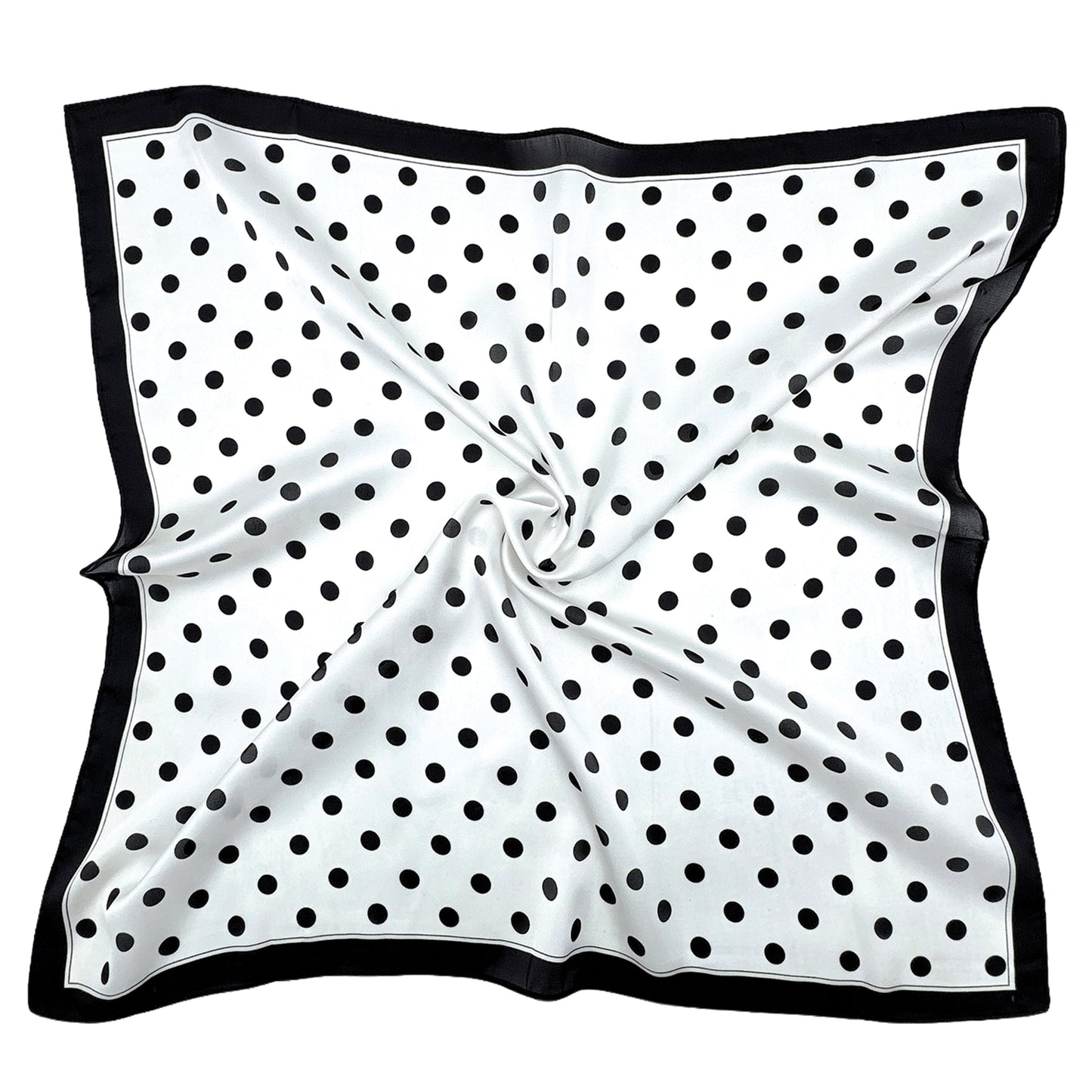 Polka Dot Print Square Scarf
