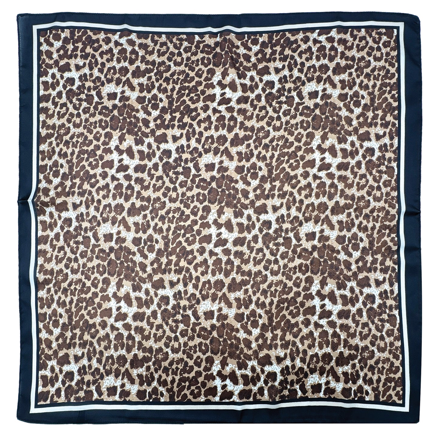 Leopard Print Square Scarf