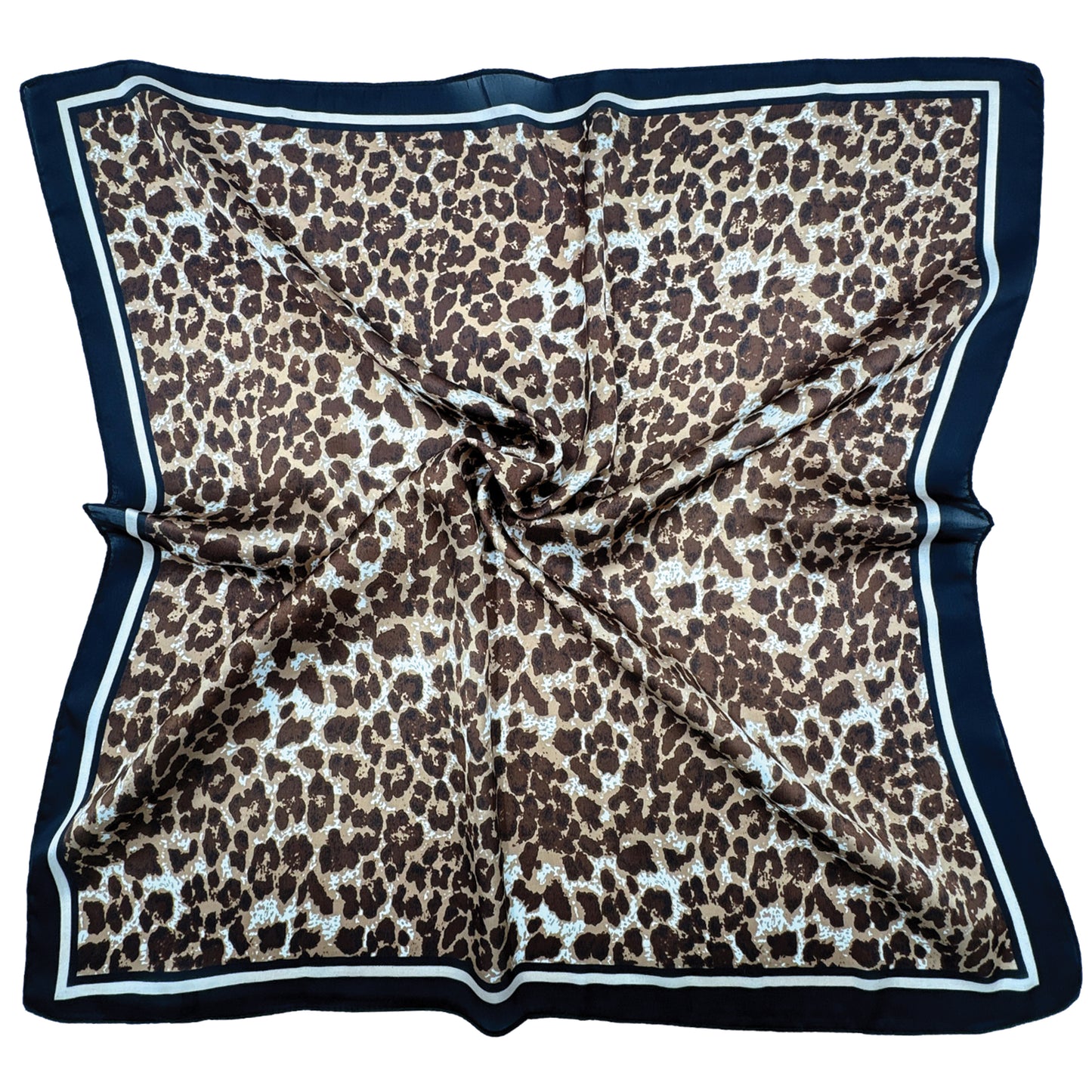 Leopard Print Square Scarf