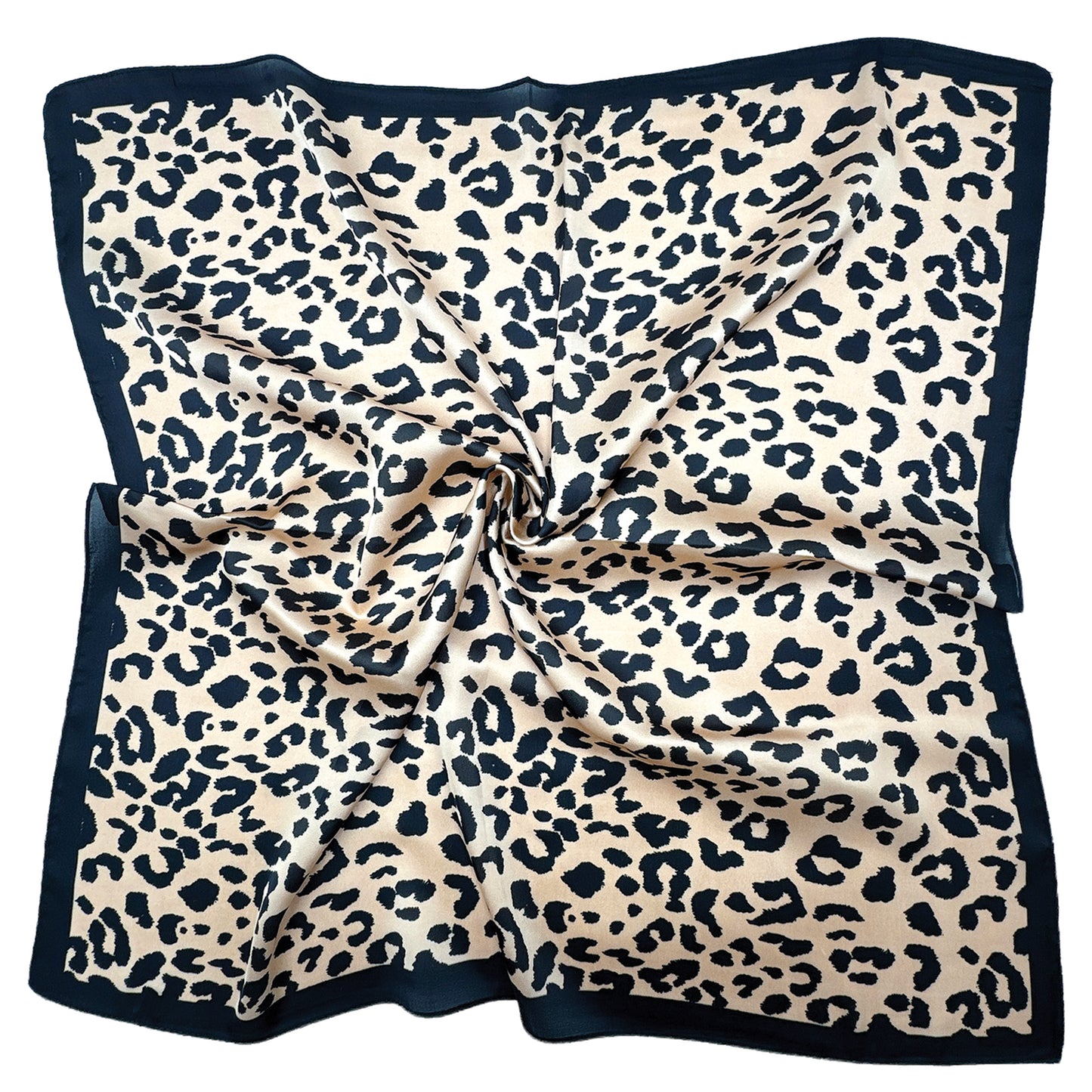 Leopard Print Square Scarf