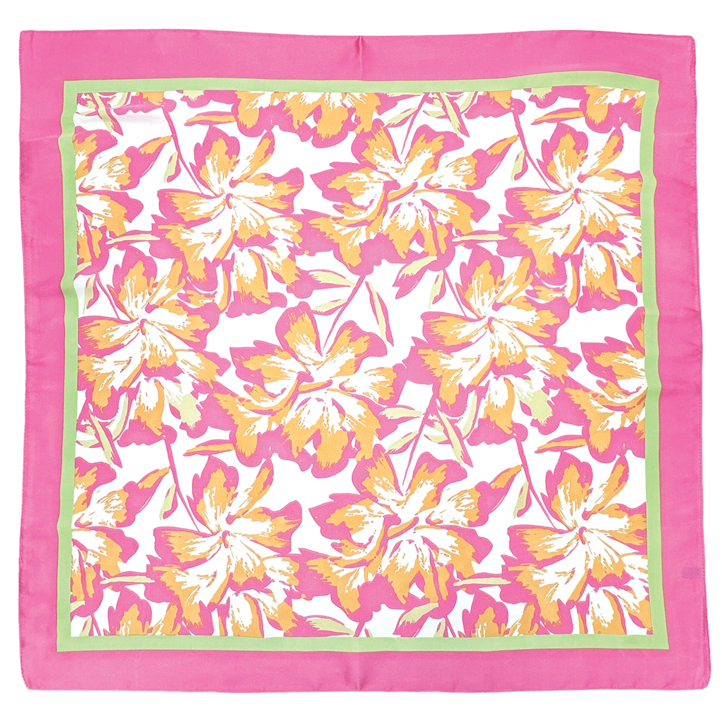 Hawaiian Print Square Scarf