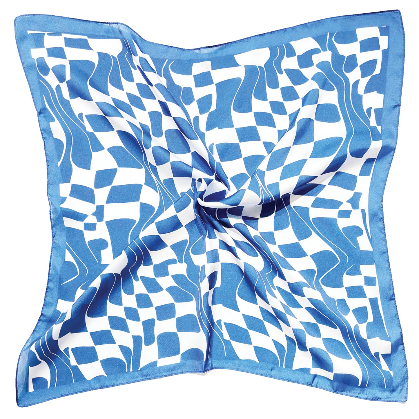 Wavy Square Print Square Scarf