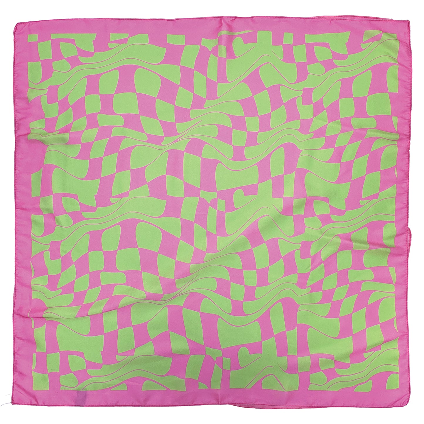 Wavy Square Print Square Scarf