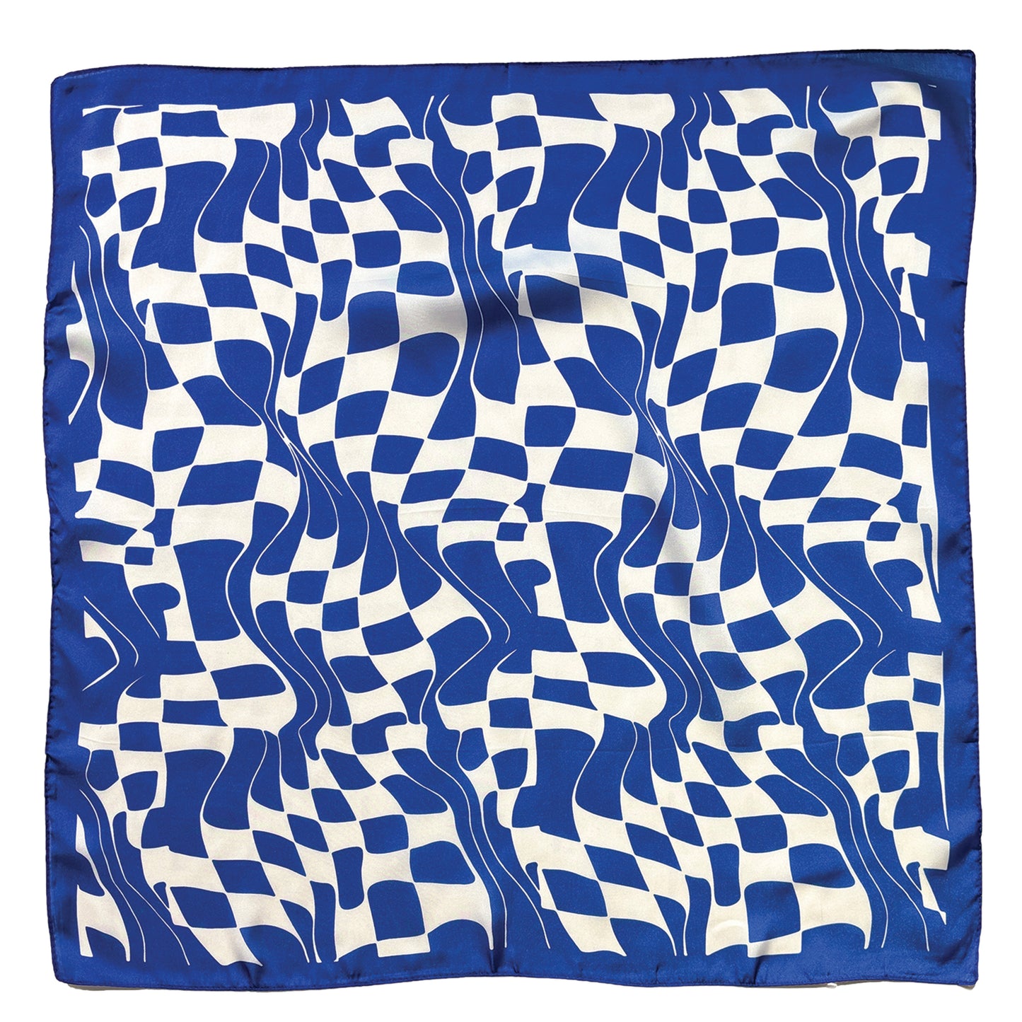 Wavy Square Print Square Scarf