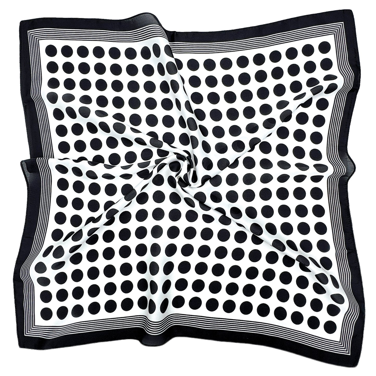 Polka Dot Print Square Scarf