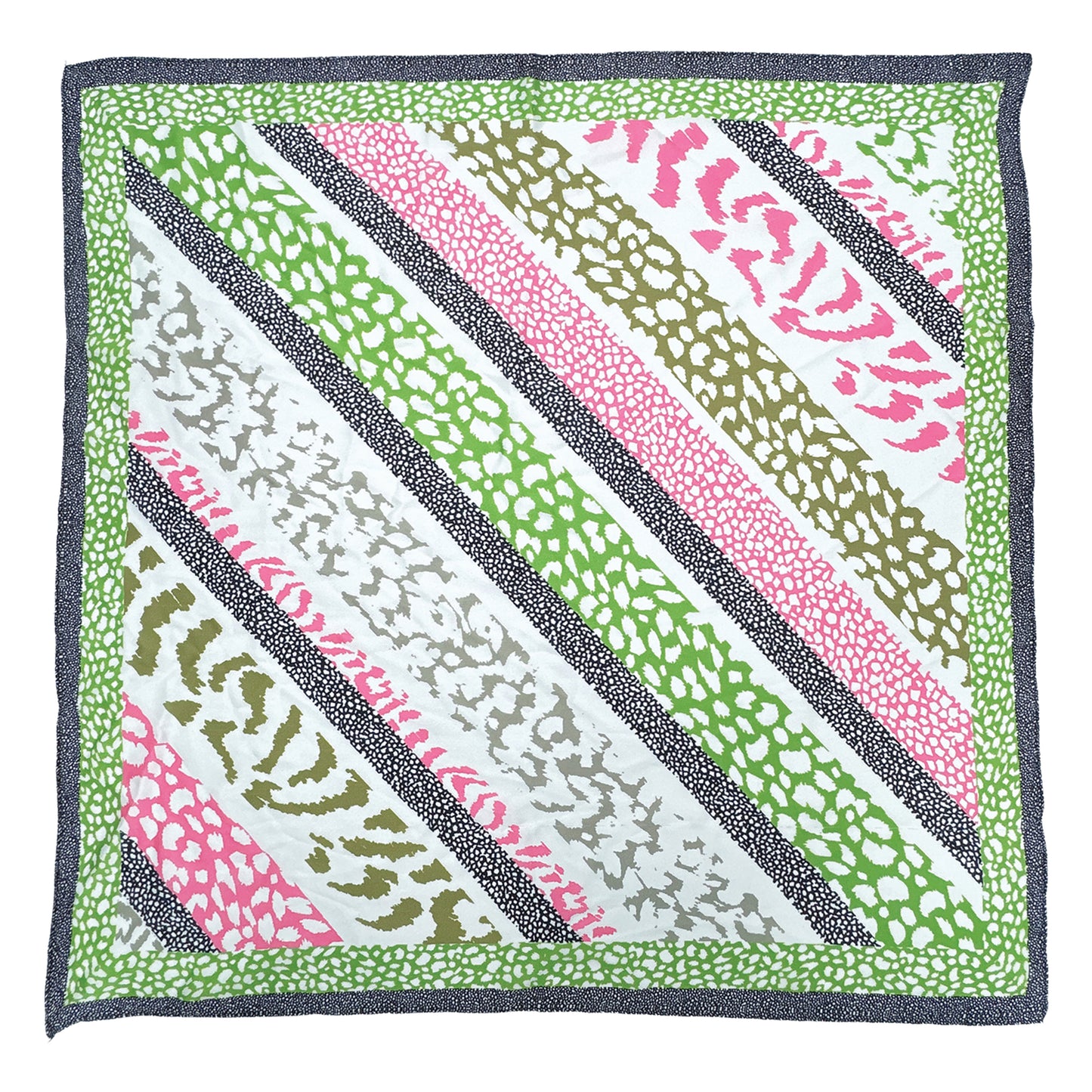 Animal Print Square Scarf