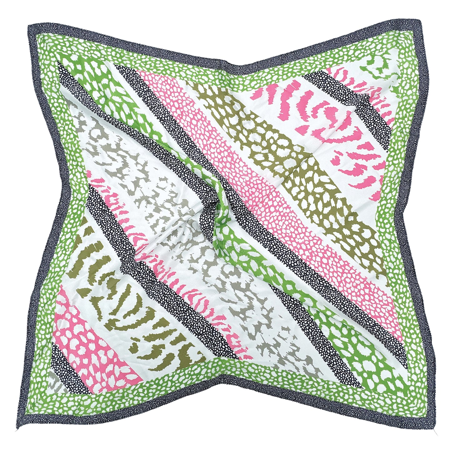 Animal Print Square Scarf