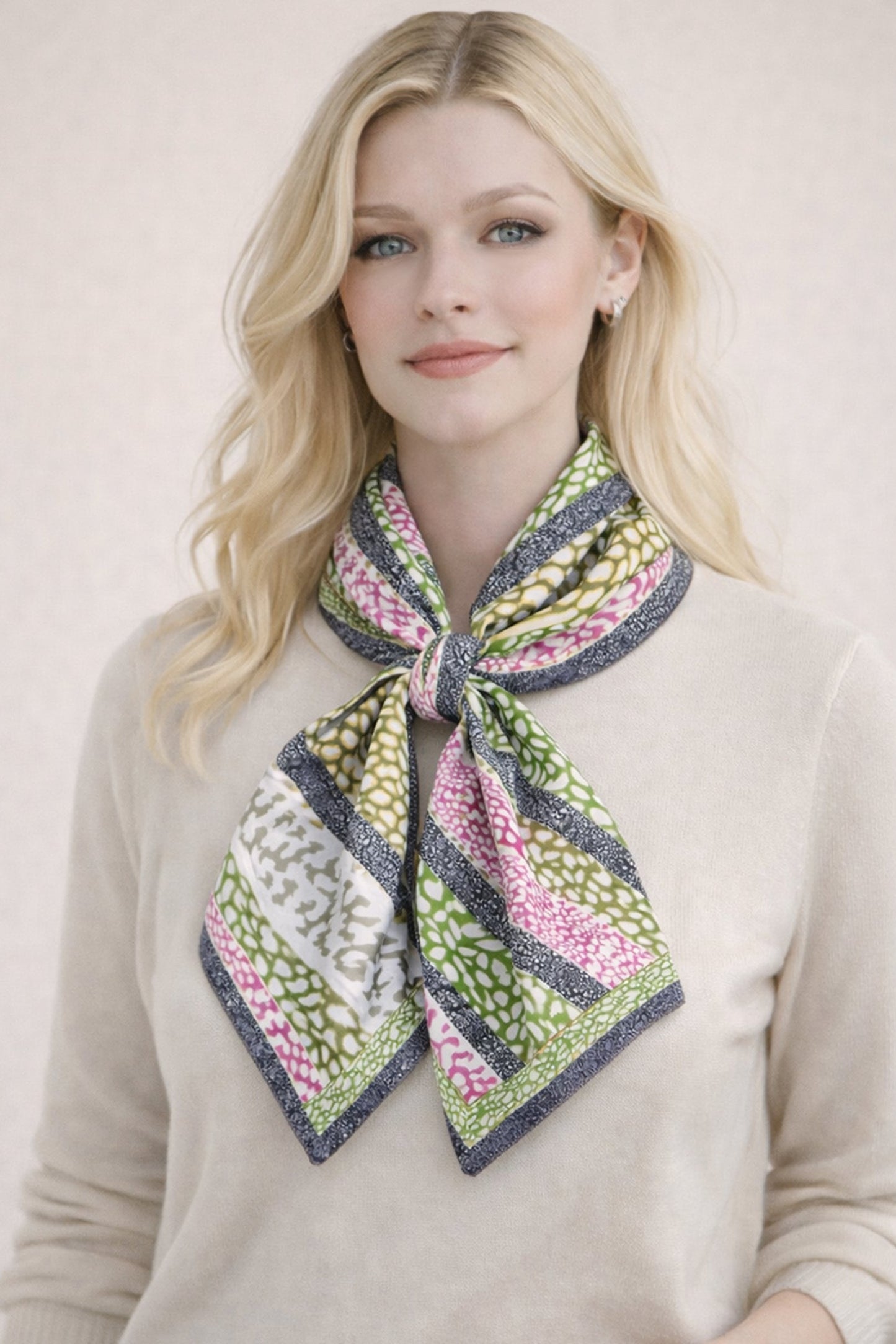 Animal Print Square Scarf