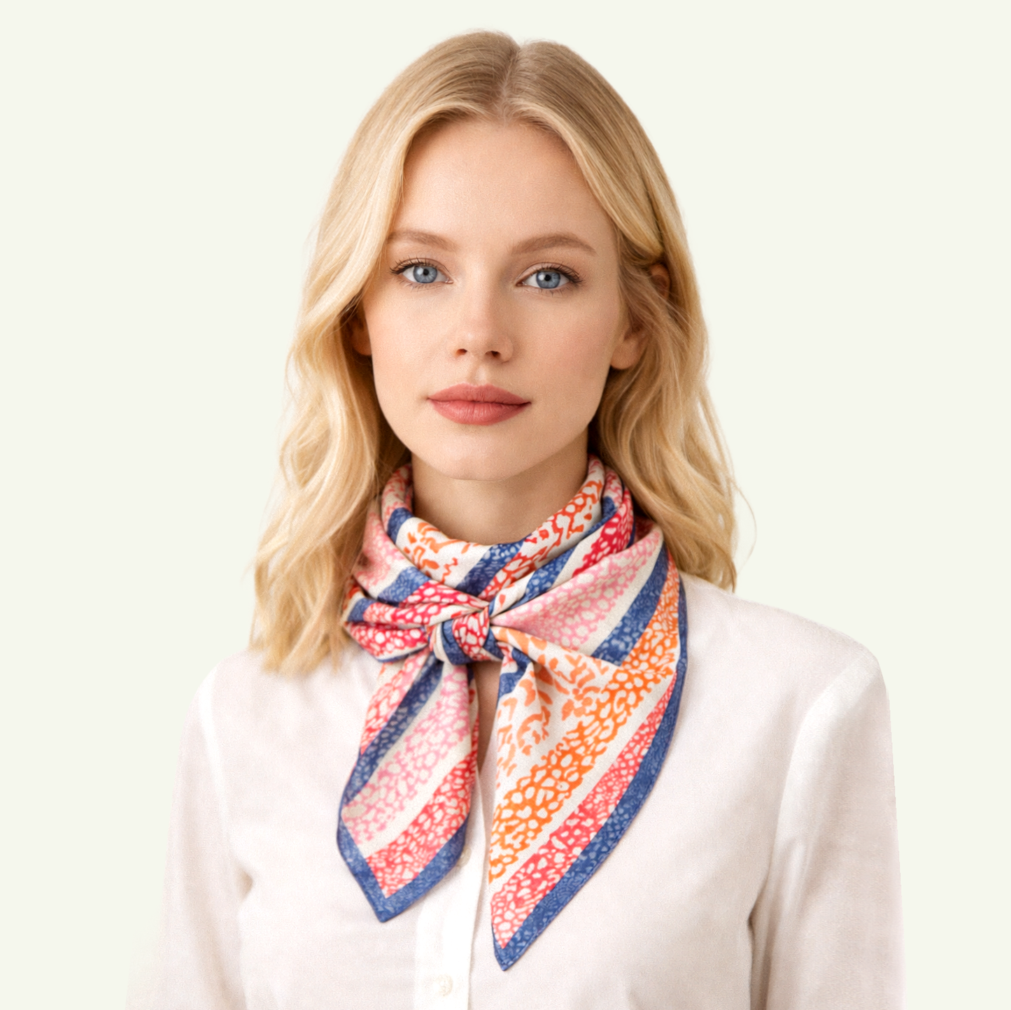 Animal Print Square Scarf