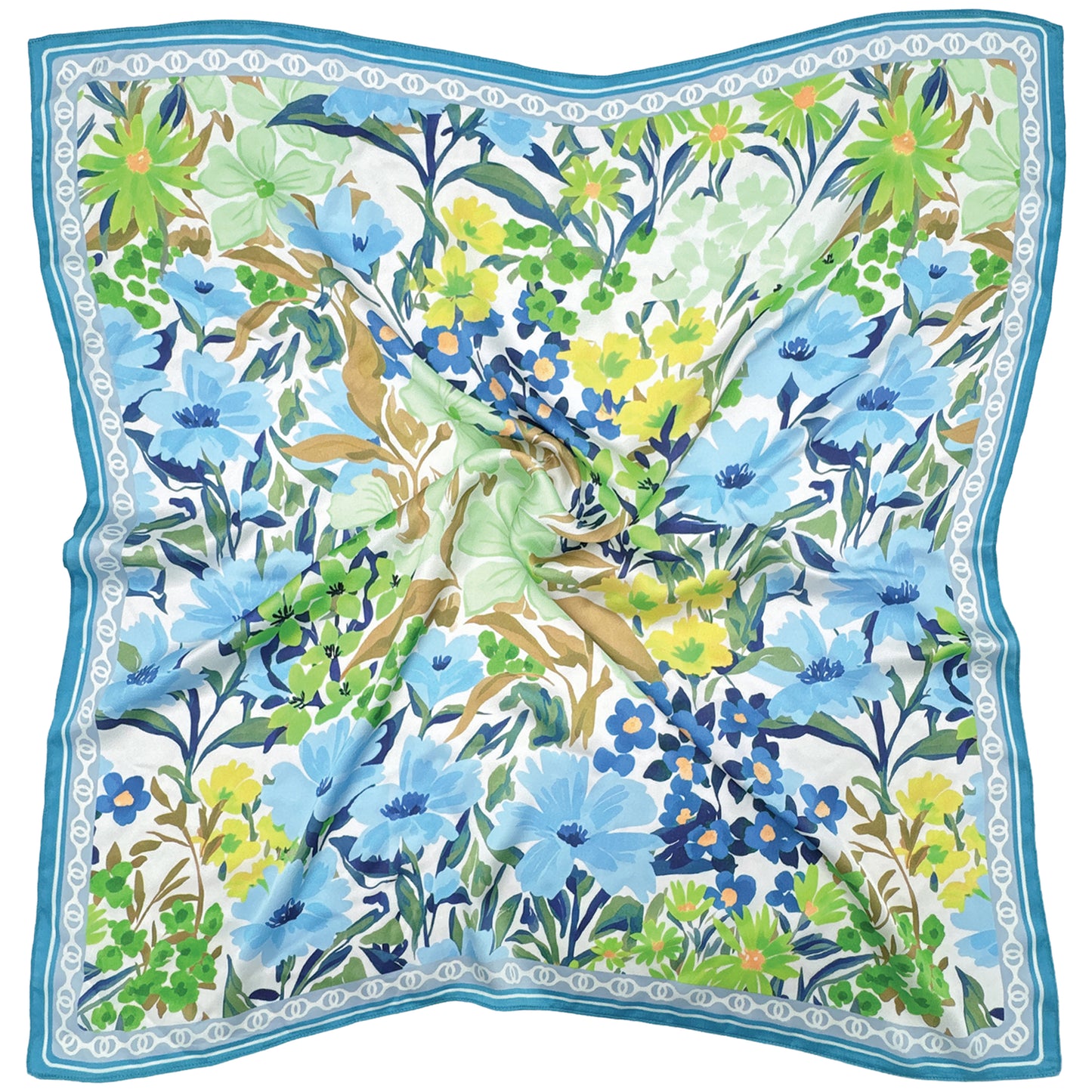Floral Print Square Scarf