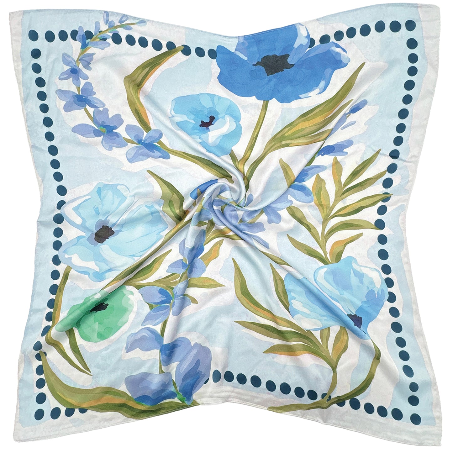 Water Color Print Square Scarf