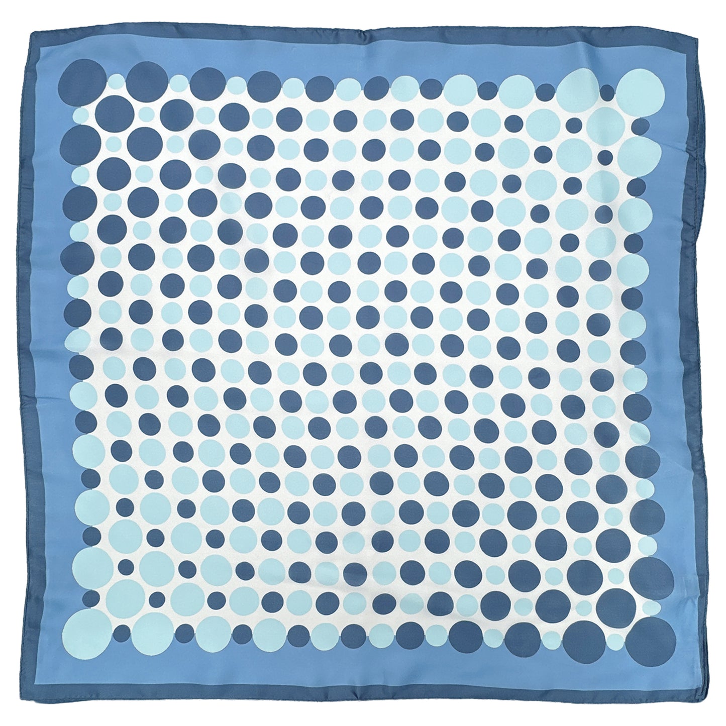 Polka Dot Border Print Square Scarf