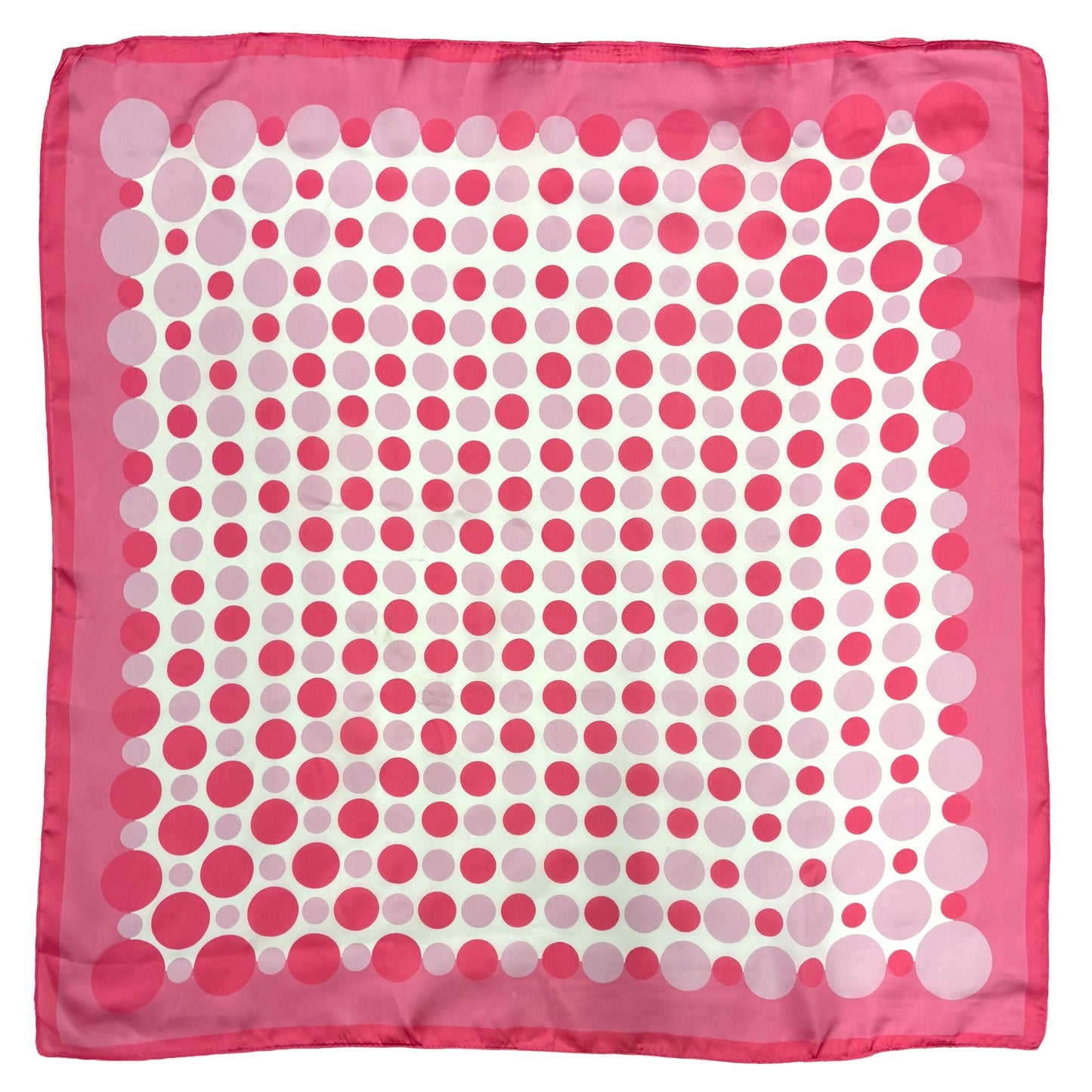 Polka Dot Border Print Square Scarf