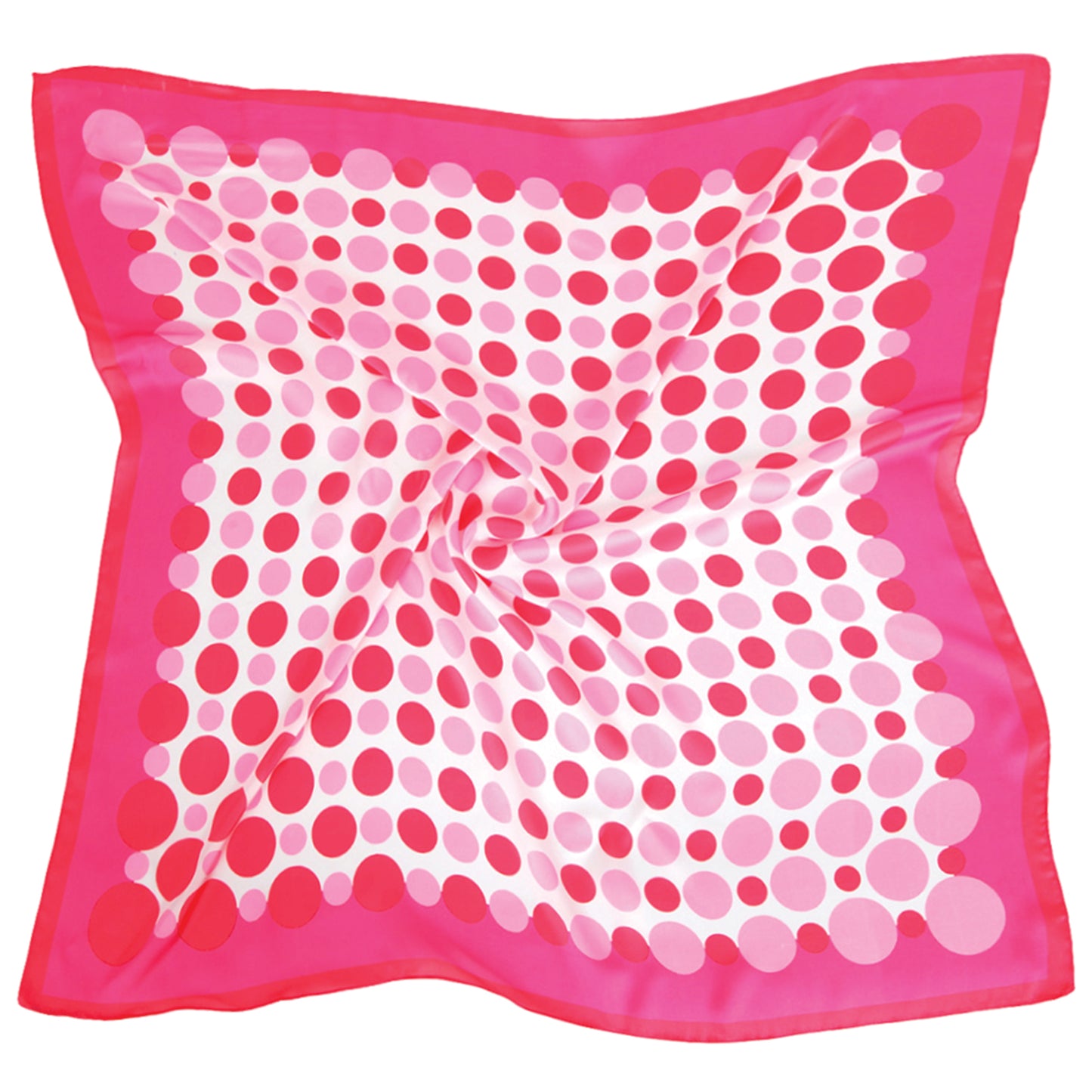 Polka Dot Border Print Square Scarf