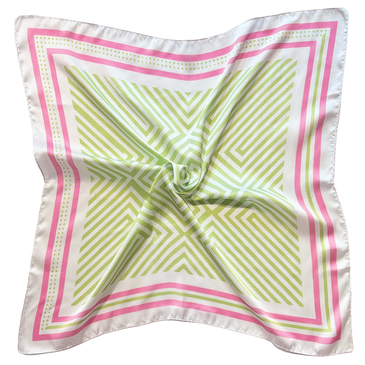 Stripe Print Square Scarf