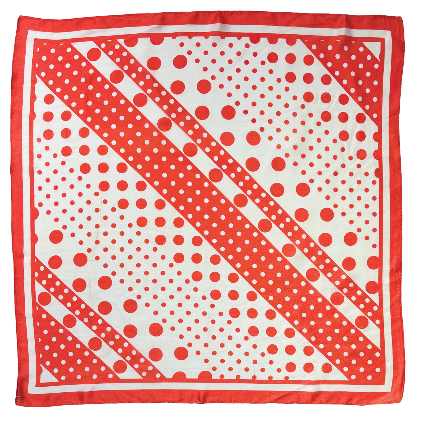 Polka Dot Print Square Scarf