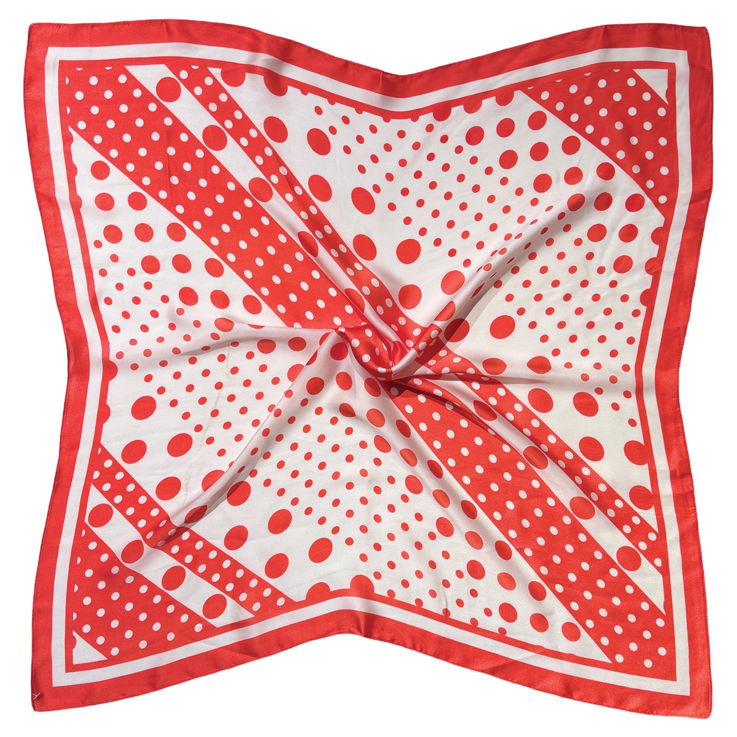 Polka Dot Print Square Scarf