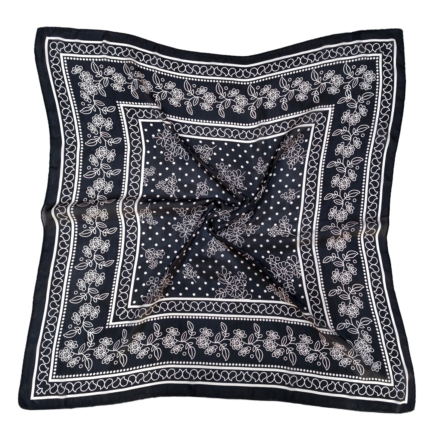 Bandana Print Square Scarf