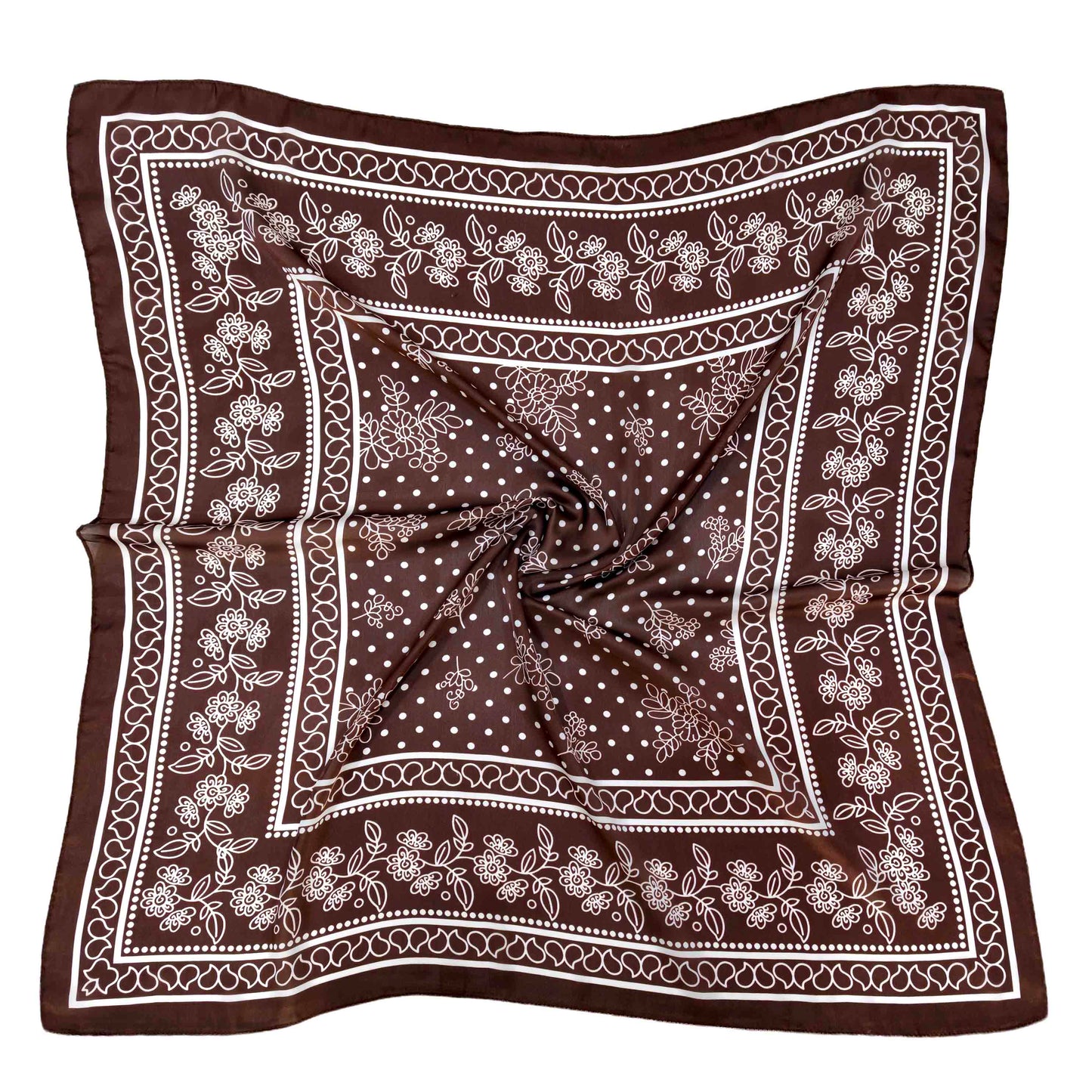 Bandana Print Square Scarf