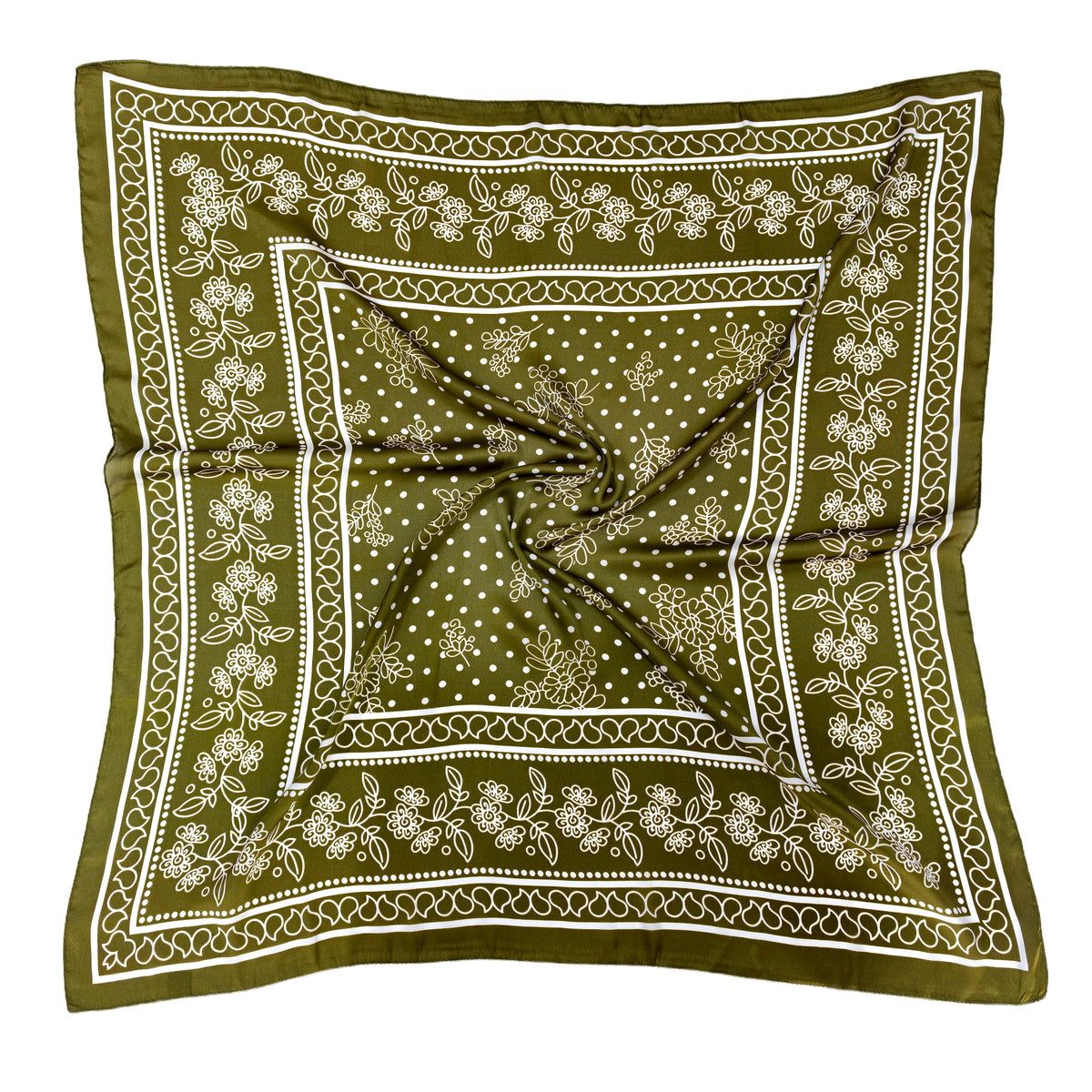 Bandana Print Square Scarf