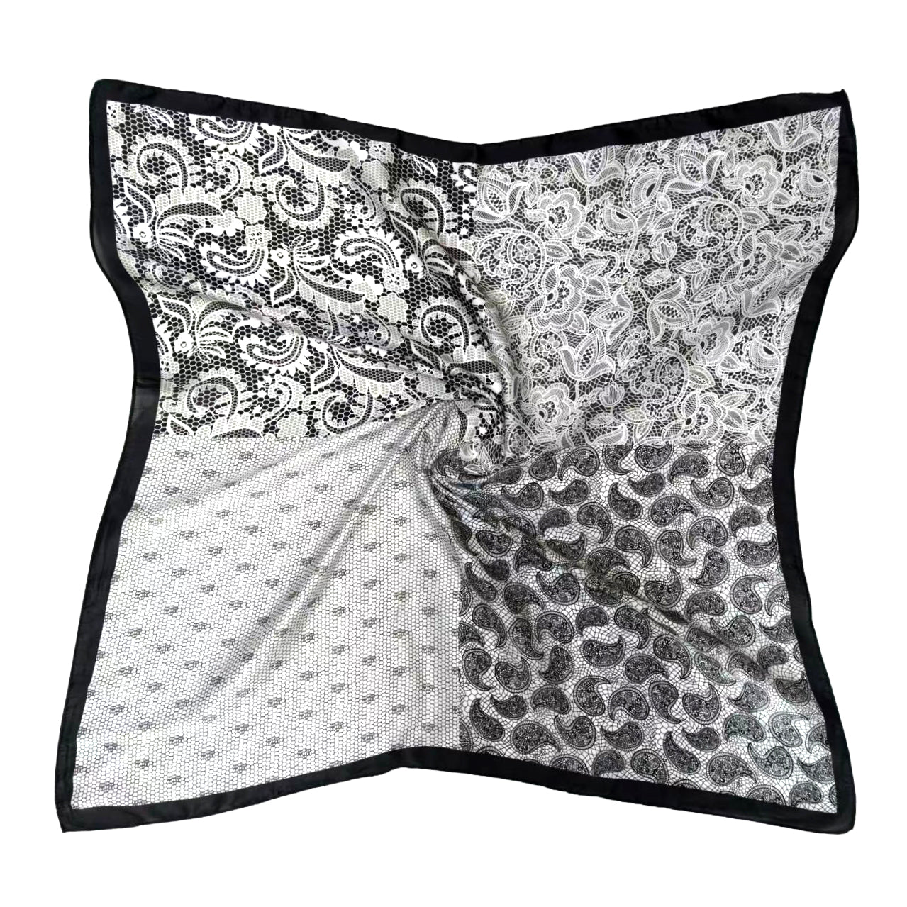 Paisley Print Square Scarf