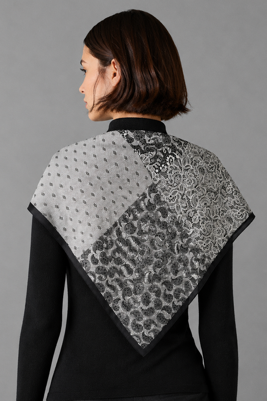 Paisley Print Square Scarf