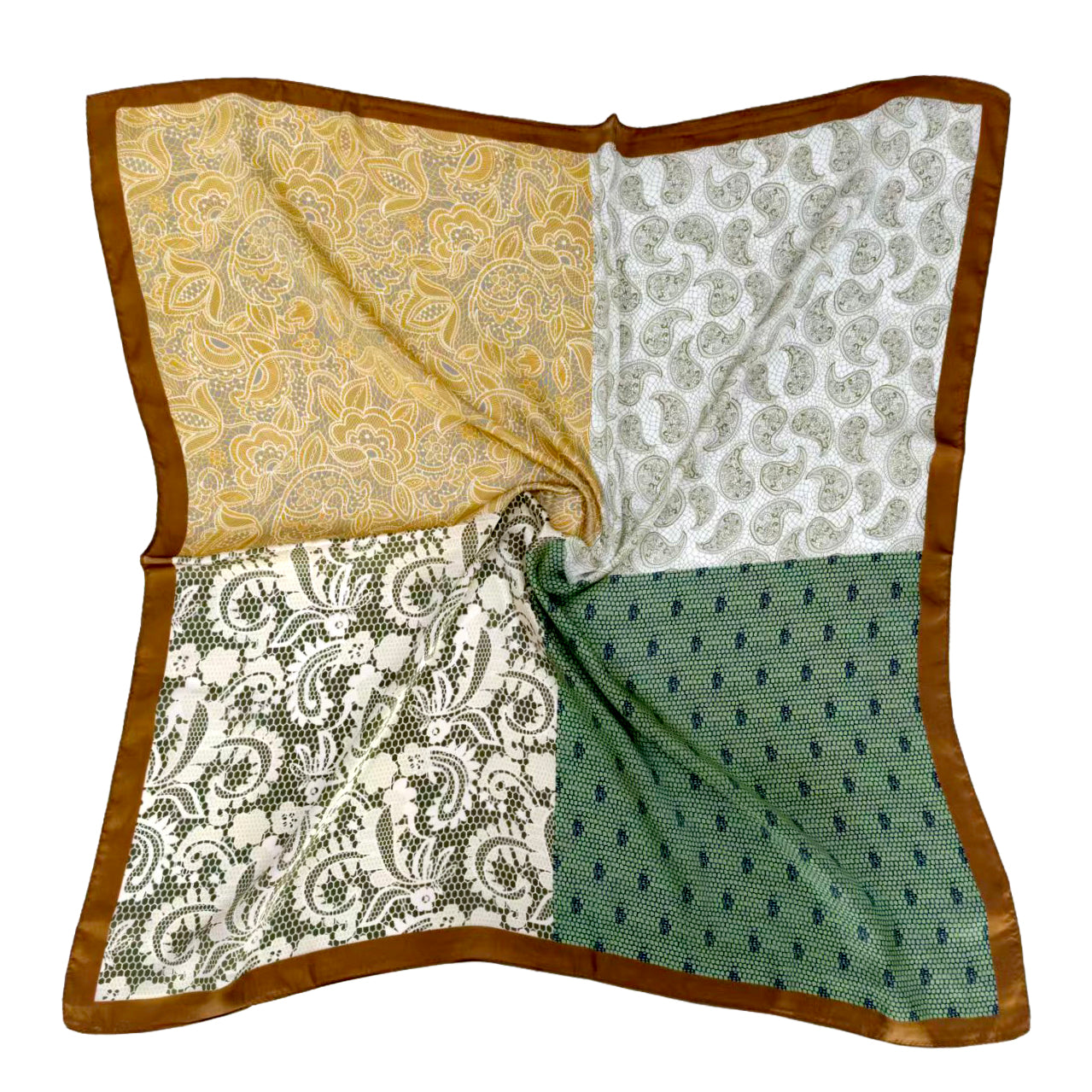 Paisley Print Square Scarf