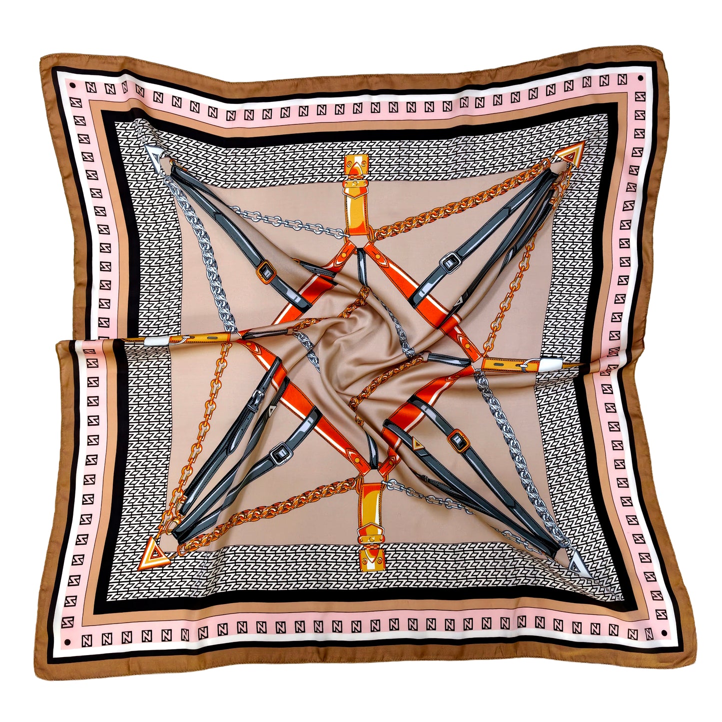 Harness Star Print Square Scarf